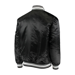 <b>Men's</b> Winter Hip Hop Style Waterproof Satin Embroidered Custom Wholesale Casual Patchwork Bomber <b>Jacket</b> HD Print - Product Image 5