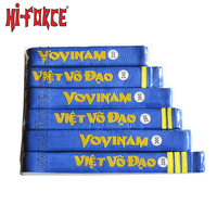 Ceinture d'uniforme Kimono de haute qualité, Logo personnalisé, arts martiaux vietnamien Vovinam, ceinture à double enveloppe