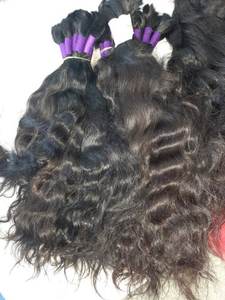 Extensiones de cabello Remy indio de la mejor calidad sin procesar directo del templo en estilo de onda natural - Product Image 3