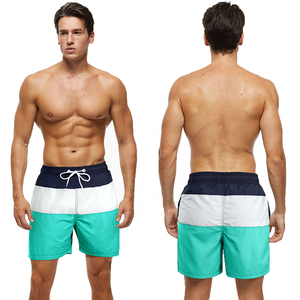 Pantalones cortos de playa personalizados para hombre, bañadores lisos de tela de secado rápido, 100% nailon, venta al por mayor - Product Image 2