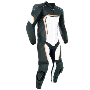Trajes de motocicleta con equipo de protección incorporado para hombre, ropa de cuero hecha en Color personalizado, 7 piezas - Product Image 3