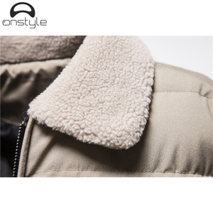 Veste d'hiver matelassée pour homme à capuche respirante écologique non tissée 100% polyester rembourrée chaude décontractée - Product Image 5