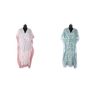 เดรสแขนกุดผู้หญิง Kaftan ยาว - Product Image 1