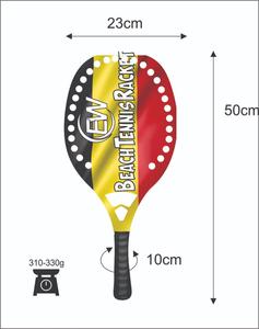 Raquetas de Tenis Playa y Pádel Personalizadas de Carbono y Fibra de Vidrio con Logotipos y Combinaciones de Colores, Peso 310-330g, Longitud 50cm - Product Image 4