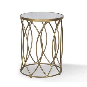 Dessus de table rond en métal en fer doux avec un design de haute qualité, parfait pour une utilisation élégante du café ou de la table d'extrémité dans la décoration intérieure - Product Image 2