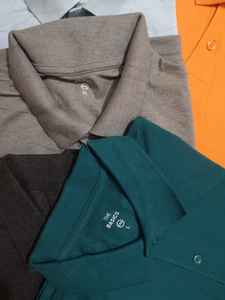 Mode haute qualité marque étiquette hommes décontracté Anti-rides tricoté 100% coton vêtement teint pour T-Shirt - Product Image 3