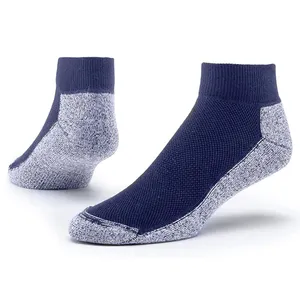 Самые продаваемые мужские хлопковые носки средней длины с разрезом на носках женские короткие полосатые короткие носки для фитнеса