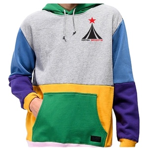 Sweat à capuche unisexe en molleton 100 % coton de haute qualité, couleur unie, avec blocs de couleur, personnalisable, brodé, pour homme, idéal pour le sport et l'hiver - Product Image 1