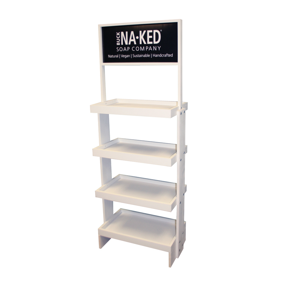 Classic Wooden Bread Display Shelf Customized Desserts Display Rack for Bakeshop — view 5