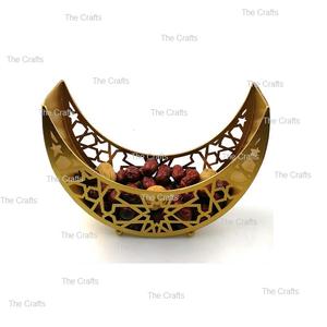 Iron Gold Color <b>Chocolates</b> Serving Tray Customized Size And Shape Islamic Tray For <b>Ramadan</b> And Eid Special Use - Product Image 1