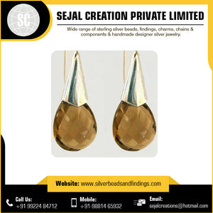 Exportador a granel, pendiente de Plata de Ley 925 con piedras preciosas, colgante romántico para mujer, pendiente de moda, joyería chapada en plata de ley 925, venta al por mayor - Product Image 6