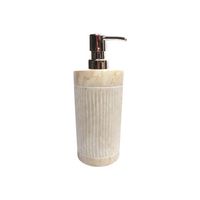 Distributeur de savon autoportant moderne à pompe manuelle avec fonction de trempage, capacité 200 ml, avec repose-bras, pour usage en villa, en marbre – Nouveauté 2021