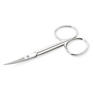 Ciseaux à cuticules personnalisés avec logo, pour manucure et soins du visage, durables, en acier inoxydable, lames droites et courbées, pointe acérée, pour droitiers - Product Image 1