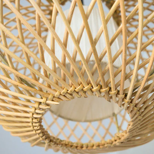 Modern Xmas Home Decor; Handmade Modern Art Pendant <b>Light</b> Rattan Lampshade Sustainable Lighting Rattan Products Made Vietnam - Product Image 3