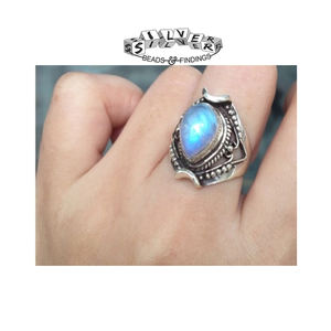 แหวนเงินสเตอร์ลิงสุดทึ่งพร้อมเครื่องประดับเพชรลายหัวใจขนาด4มม. 8มม. 12มม. 14มม. - Product Image 1