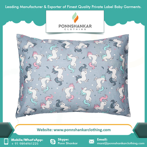 Bebé almohada de tela de algodón orgánico bebé funda de almohada - Product Image 2