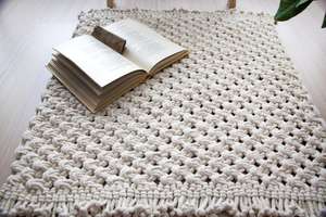 Tapis de porte réversible en style bohème Marcame, tissé à la main, lavable, adapté aux animaux domestiques, antidérapant, décoration d'intérieur - Product Image 3