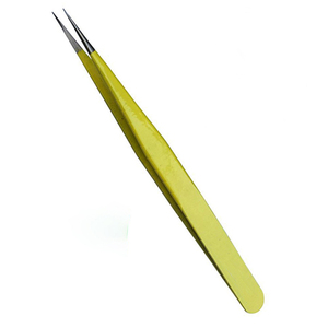 Tweezers Eco-friendly DIY Smooth OEM Dubai Standard Eyelash Custom Color Non-magnetic Stainless Steel Customised Size GS 50pcs - Product Image 2