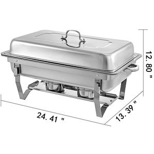 King International สี่เหลี่ยมผืนผ้าจัดเลี้ยงงานแต่งงาน,จานชาเฟิงสแตนเลสบุฟเฟ่ต์อาหารอุ่นอาหารจาน Chafing การออกแบบล่าสุด - Product Image 2