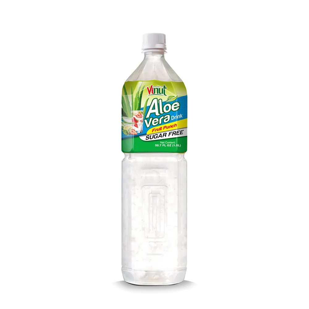 Beste Prijs 1.5L Huisdier Fles Aloe Vera Sap Met Fruit Punch Sap Frisdrank Aloë Vera Dink Met Suiker Gratis