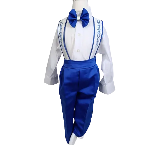 Großhandel Custom High Quality First Class Blue Salopet Rock Strickkleid ung Spring Boys Moderne Kinder Boutique Kleidung