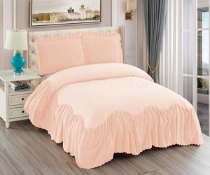 VICTORIYA-funda de cama de tamaño KING, cubierta sólida con juego de almohada, novedad - Product Image 2