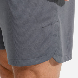 Short de gymnastique personnalisé pour hommes avec entrejambe de 5 pouces double couche 100% polyester Street Wear décontracté dentelle basket-ball maille motif solide - Product Image 5