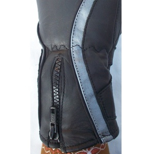 Gants en cuir de mouton véritable pour femmes, coupe-vent, écologiques, longueur poignet, pour la conduite en extérieur, design tendance, printemps-automne - Product Image 6
