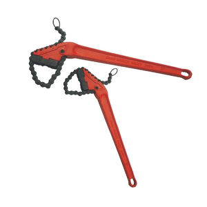 Llave de cadena de trinquete Reversible de alta resistencia, herramientas manuales de bricolaje industriales ajustables con caja empaquetada para accesorios de tubería y cadenas de correa - Product Image 1