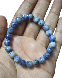 Pulsera de cristal de piedra sodalita india, joyería de moda naturales para hombres y mujeres de piedras preciosas, regalo de meditación energética - Product Image 2