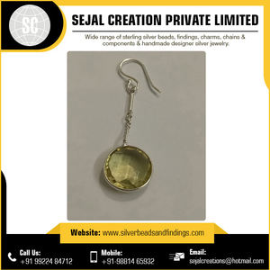 Pendientes de Plata de Ley 925 con piedras preciosas de último diseño para mujer OEM al por mayor - Product Image 2