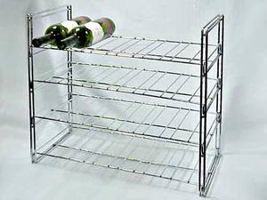 4-Tier Matte Black Coating Metal <b>Wine</b> Display <b>Rack</b> - Product Image 2