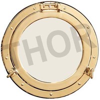Cermin Porthole Kuningan Personalisasi Cermin Kerja Wanita untuk Dekorasi Ruang Tamu & Kantor, Kamar Mandi & Ide Hadiah