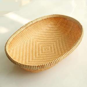 Traditional <b>bamboo</b> <b>basket</b> of natural colors - Product Image 2