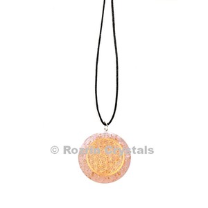 Proveedores de Colgantes de Orgón de Cuarzo Rosa - Product Image 1