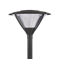 Yaolong IP66 évalué rond LED réverbère solaire avec la lampe de jardin d'alimentation électrique unique de poteau en aluminium