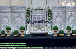 Royal Reception Stage Fiber Back-<b>Frames</b> Muslim <b>Wedding</b> Stage Fiber Back-<b>frames</b> Stunning Asian <b>Wedding</b> Stage <b>Frames</b> - Product Image 4