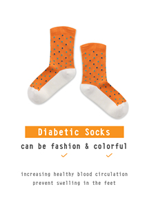 Antibacterial Diabetic Men's Seamless Crew <b>Socks</b> with Non-Binding Top Breathable Summer Fashion Design Non-Slip - Product Image 5