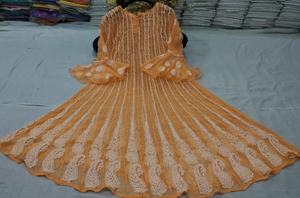 Belle robe Anarkali élégante | Allover Chikankari avec broderie de fil lourd | Vêtements ethniques de créateur dernier cri pour les femmes - Product Image 6