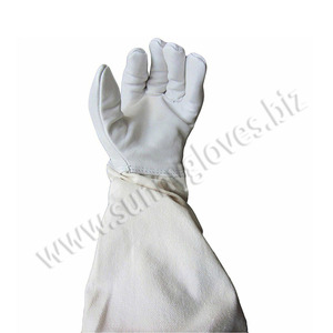 Guantes de apicultura ventilados, hechos de piel de cabra por Sunny - Product Image 4