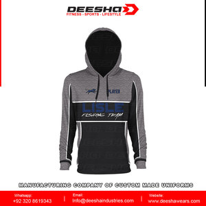 เสื้อฮู้ดดี้พิมพ์ลายก้างปลาคุณภาพสูง 100% โพลีเอสเตอร์ ไซส์ใหญ่ ทรงหลวม สวมใส่สบาย เหมาะสำหรับตกปลา กันน้ำ - Product Image 2