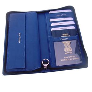 Portefeuille de voyage en cuir véritable de qualité supérieure avec fermeture éclair pour homme - Product Image 1