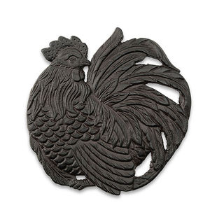 Dessous de plat fleur en fonte avec poignée - Product Image 5