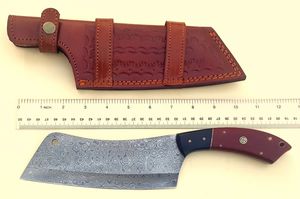 Cuchillo de cocina para Chef, cuchillo de corte de acero de Damasco inoxidable con mango de madera de Micarta para uso profesional o uso doméstico - Product Image 4