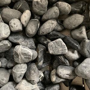 Pierres roulées noires de gros pour la décoration de la maison Pavé de jardin - Product Image 1