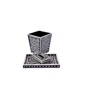 Boîte à mouchoirs à incrustation d'os classique et à la mode, Rectangle et meilleure qualité, porte-serviettes à usage manuel - Product Image 1