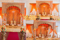 Magnifique tente de mariage indienne de style marocain Mandap - Chapiteau de mariage extérieur durable, taille et couleur personnalisables, construction en métal et tissu, Royaume-Uni