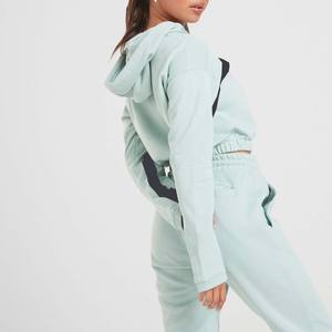 Sudadera corta con capucha para mujer, de varios colores, con logotipo personalizado y diseño, servicio OEM, nuevo estilo - Product Image 2