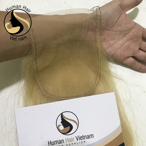 Suisse Fermeture En Dentelle Transparente, HD Dentelle Fermeture Blonde Vierge Cheveux Humains, 613 Blonde Vierge Faisceaux De Cheveux Humains - Product Image 4