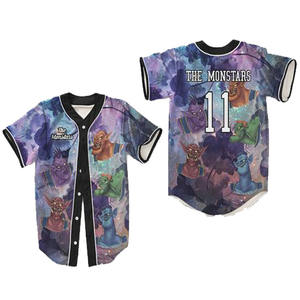 Ropa Deportiva Personalizable para Béisbol y Sóftbol, Transpirable, de Secado Rápido, Antibacteriana, Anti-UV, Camisetas de Tallas Grandes para Niños, Diseños Únicos - Product Image 1